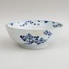DELFT BLUE AND WHITE FOOTED PUNCH BOWL