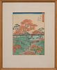 UTAGAWA HIROSHIGE (1796-1858): AN AUTUMN SCENE AT KAIANJI IN TOKYO; AND A NEW YEAR SCENE AT YANAGISHIMA IN TOKYO
