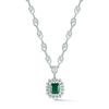 Emerald and Diamond Necklace.