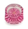 * Perthshire Paperweights, Scotland, 1972, a faceted pink dahlia paperweight