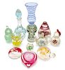 * A Collection of Paperweight and Paperweight Related Objects Height of first 8 1/2 inches
