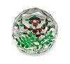 Baccarat, , a multi-faceted pansy paperweight