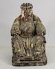 Qing Dynasty Carved Chinese Buddha Figure