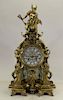 Important Antique Figural French Clock, Tiffany