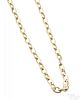 14K yellow gold oval link chain