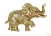 18K yellow gold elephant pin