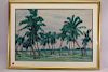 Jane Peterson (1876 - 1965) "Coconut Palms, Miami"