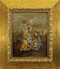 18th C. Oil on Canvas, Jesus & John as Infants
