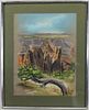 Signed, '79 Pastel Painting of the Grand Canyon