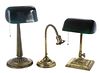 Three Early 20th Century Desk Lamps