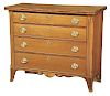 American Federal Inlaid Cherry Four Drawer Chest