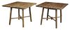 Pair Rustic Old Hickory Tables