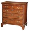American Chippendale Cherry Bachelor's Chest