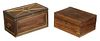 Two Continental Mahogany Wooden Boxes