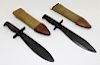 2 WWI Model 1917 C.T. Bolo Trench Knives by Plumb