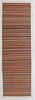 Modern Striped Kilim: 3' x 10'1''