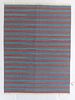 Modern Natural Dye Striped Kilim: 5'10'' x 7'11''