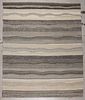 Modern Striped Kilim: 8'2'' x 9'11''