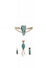 Victor Gabriel 14K Gold & Silver Turquoise Jewelry