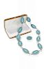 Alice Quam (Zuni) Silver Turquoise Belt and Ring