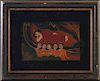 George Chann (1913-1995), "Deities," 20th c., oil on panel, signed "Chann" lower right, presented in a shadowbox frame, H.- 4