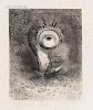 Odilon Redon (French, 1840-1916)  Il y eut peut-être une vision première essayée dans la fleur