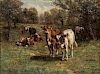 Charles Franklin Pierce (American, 1844-1920)  Cows at Pasture