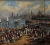William Samuel Horton (American, 1865-1936)  Departing the Ferry, New York
