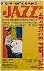 Noel Rockmore (1928-1995, New Orleans) "New Orleans Jazz & Heritage Festival Poster," 1970, from the first jazz festival, dep