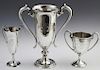 Three Sterling Trophy Loving Cups, early 20th c., consisting of a Gorham example engraved "Atlanta Athletic Club Handicap Poo