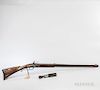 L.E. Williams Custom-built Flintlock Rifle and Ball Mold