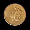 A United States 1854-S Liberty Head $20 Gold Coin