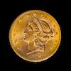 A United States 1856-S Liberty Head $20 Gold Coin