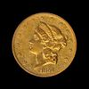 A United States 1857-O Liberty Head $20 Gold Coin