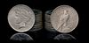 A Group of Eighteen United States 1922 Peace Silver Dollar Coins