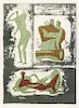 Henry Moore, (British, 1898-1986), Reclining & Standing Figure and Family Group (from Reclining Figures), 1973