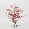 CHINESE SILK-WRAPPED WIRE AND GLASS MODEL OF A TREE