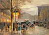 Edouard L-on Cort-s, (French, 1882-1969), Le Boulevard de la Madeleine
