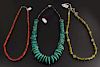 3 X Navajo Strung Necklaces