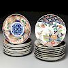 (2) Sets of Japanese Imari plates