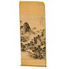 Chinese landscape scroll painting