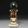 Marti Louis XVI style bronze, marble sphere clock