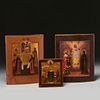 (3) antique Russian icons