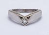 CARTIER 18K WHITE GOLD AND DIAMOND RING