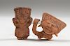 Veracruz "Sonriente" Pottery Figure and Head Fragment