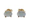 14k Gold Opal Stud Earrings 