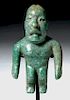 Near-Miniature Olmec Jade Were Jaguar Figure
