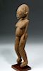 Early Lobi African Wooden Statue of a Female