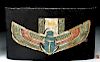 Egyptian Cartonnage Section w/ Scarab - ex-Bonhams