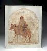 Rare Late Roman / Early Christian Fresco - Mary & Jesus